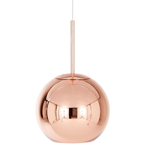 SUSPENSION COPPER ROUND LED 25 CM DE TOM DIXON, CUIVRE SUSPENSION COPPER ROUND LED 25 CM DE TOM DIXON, CUIVRE