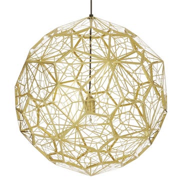 SUSPENSION ETCH WEB D.60CM DE TOM DIXON, LAITON SUSPENSION ETCH WEB D.60CM DE TOM DIXON, LAITON