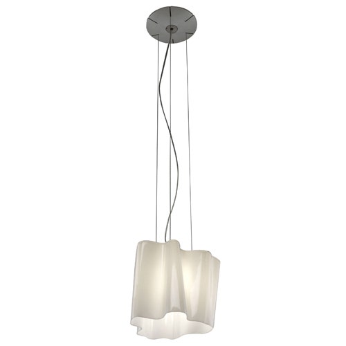 SUSPENSION BLANCHE LOGICO, L. 24 cm d'ARTEMIDE SUSPENSION BLANCHE LOGICO, L. 24 cm d'ARTEMIDE