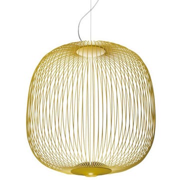 SUSPENSION SPOKES 2, Jaune doré de FOSCARINI SUSPENSION SPOKES 2, Jaune doré de FOSCARINI