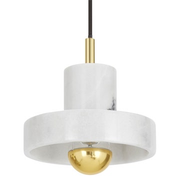 Suspension STONE LED de Tom Dixon, Blanc