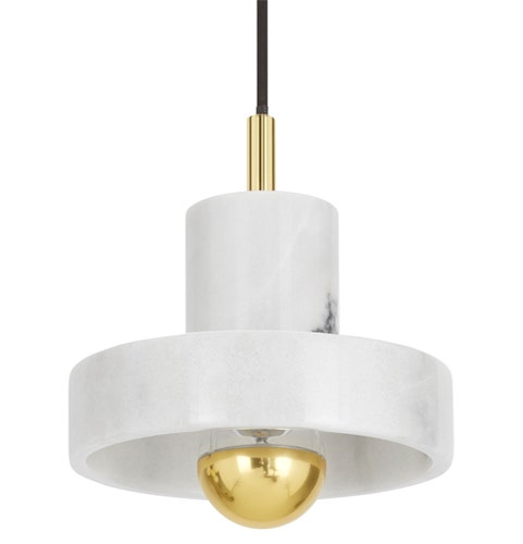 Suspension STONE LED de Tom Dixon, Blanc