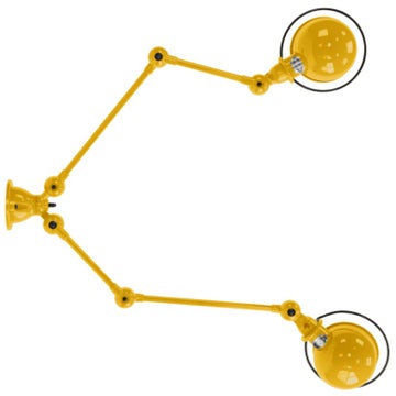 Suspension LOFT SKY4224 de Jieldé, Moutarde