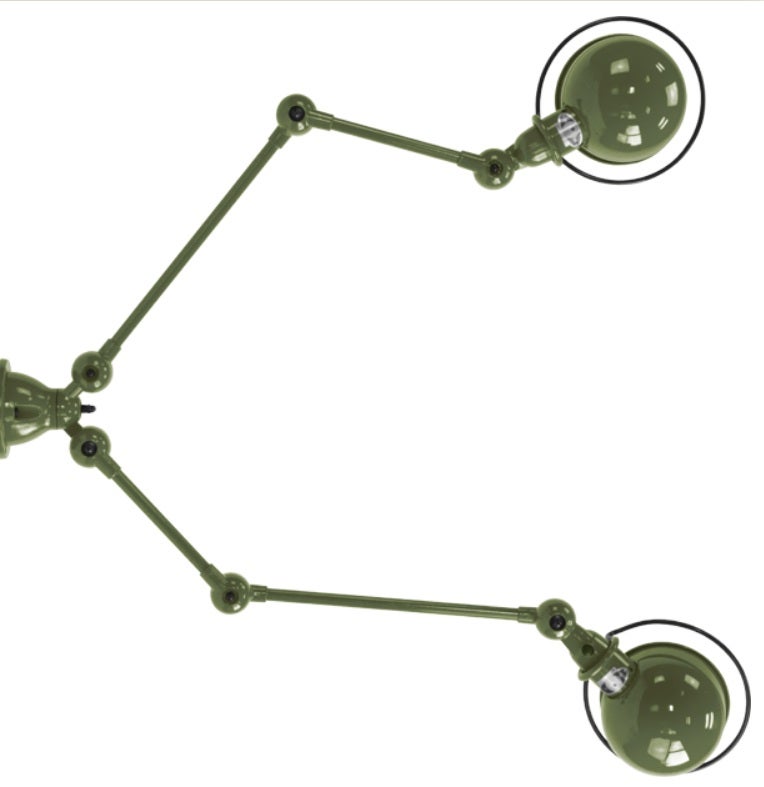 Suspension LOFT SKY4224 de Jieldé, Vert olive Suspension LOFT SKY4224 de Jieldé, Vert olive