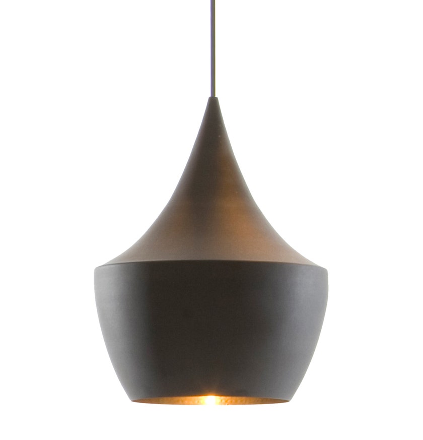 Suspension BEAT LIGHT FAT de Tom Dixon D.24 cm en noir