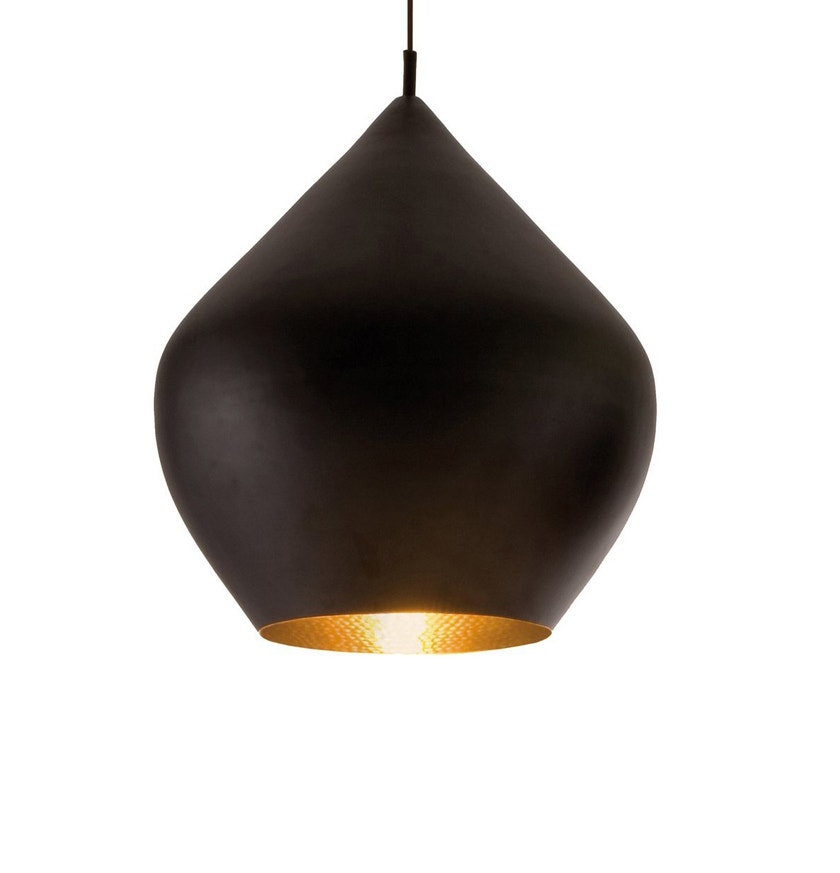 Suspension BEAT LIGHT STOUT de Tom Dixon D.52 cm, Noir