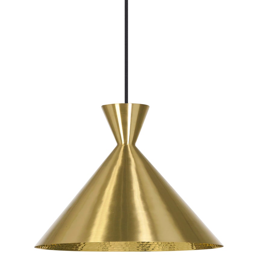 Suspension BEAT LIGHT TALL de Tom Dixon D.19, Laiton