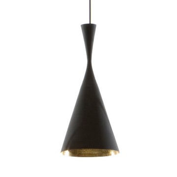 Suspension BEAT LIGHT TALL de Tom Dixon D.19 cm noir