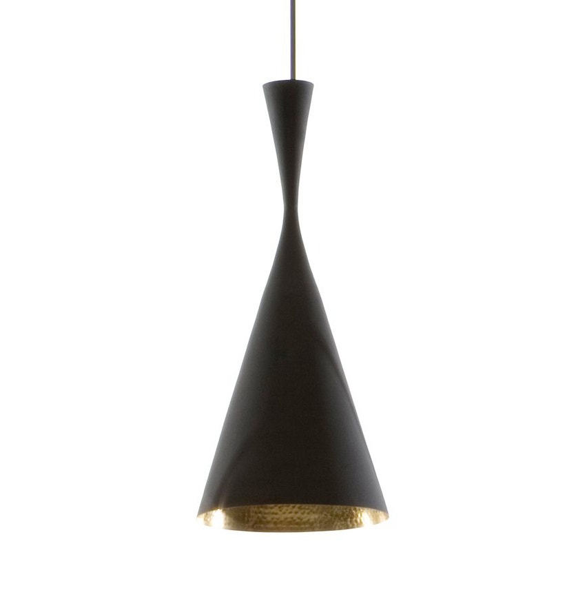 Suspension BEAT LIGHT TALL de Tom Dixon D.19 cm noir