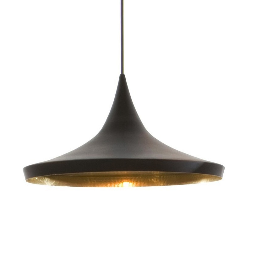 Suspension BEAT LIGHT WIDE de Tom Dixon D.36 cm, Noir