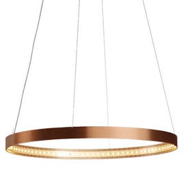 Suspension CIRCLE D.60 de Le Deun, Cuivre brillant