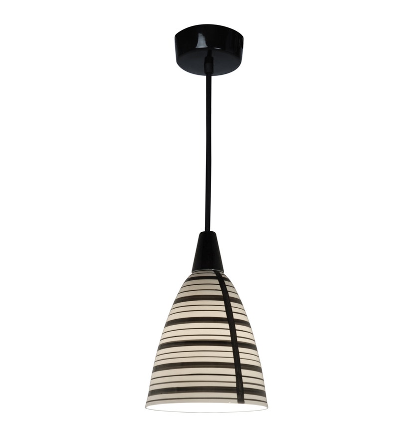 Suspension CIRCLE LINE d'Original BTC, Blanc naturel et noir