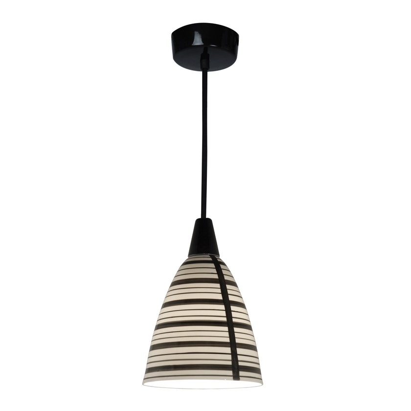 Suspension CIRCLE LINE d'Original BTC, Blanc naturel et noir Suspension CIRCLE LINE d'Original BTC, Blanc naturel et noir