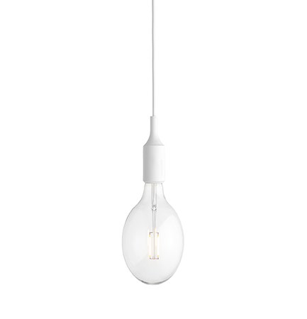 Suspension E27 de Muuto, Blanc