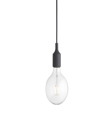 Suspension E27 de Muuto, Gris foncé