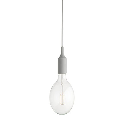 Suspension E27 de Muuto, Gris clair
