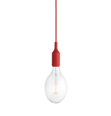 Suspension E27 de Muuto, Rouge