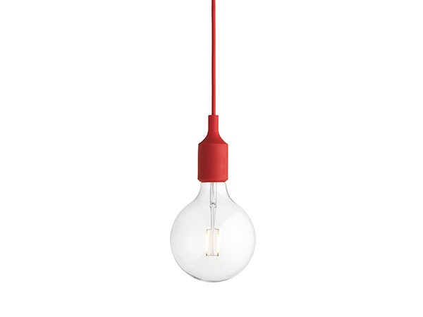 Suspension E27 de Muuto, Rouge Suspension E27 de Muuto, Rouge