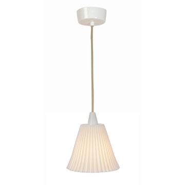 Suspension HECTOR PLEAT Large d'Original BTC, Blanc naturel
