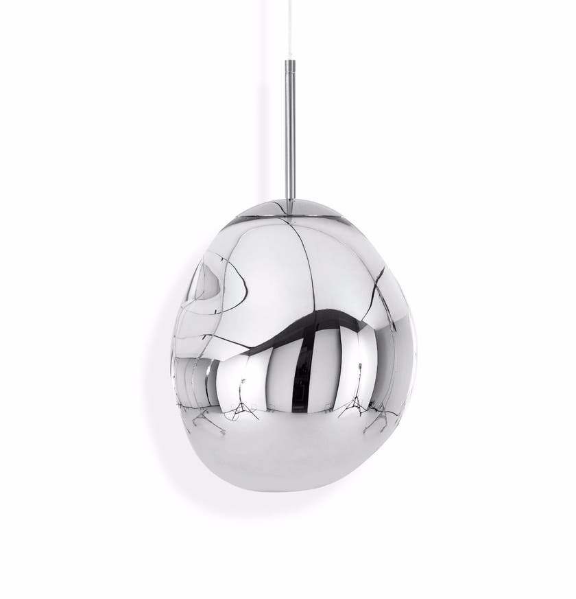 suspension MELT de Tom Dixon, petite, chrome