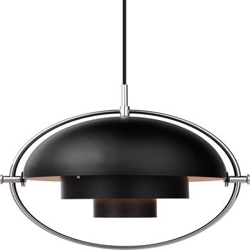 Suspension MULTI-LITE de Gubi, Noir et chrome