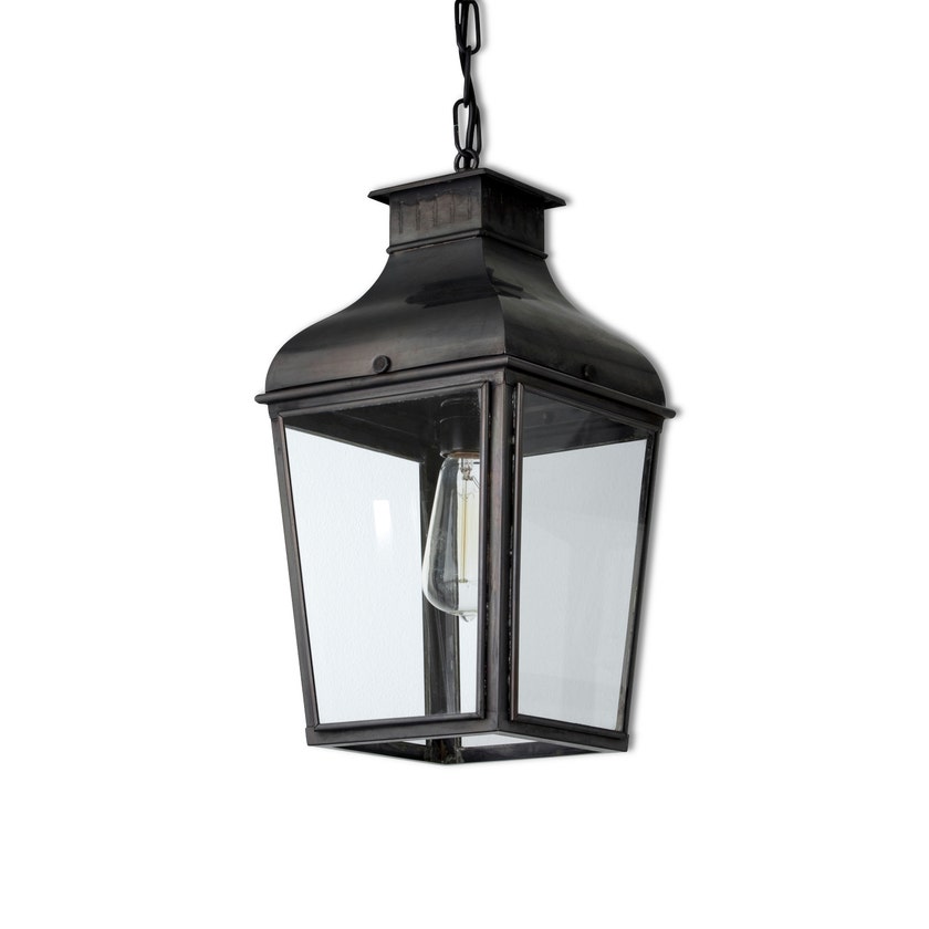 Suspension MONTROSE SMALL PENDANT de Nautic, Bronze patine foncé, Verre clair Suspension MONTROSE SMALL PENDANT de Nautic, Bronze patine foncé, Verre clair