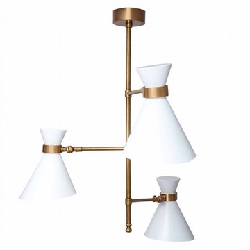 Suspension PEGGY de Gong, Blanc