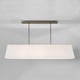 Suspension RAFINA et son abat-jour, Nickel mat