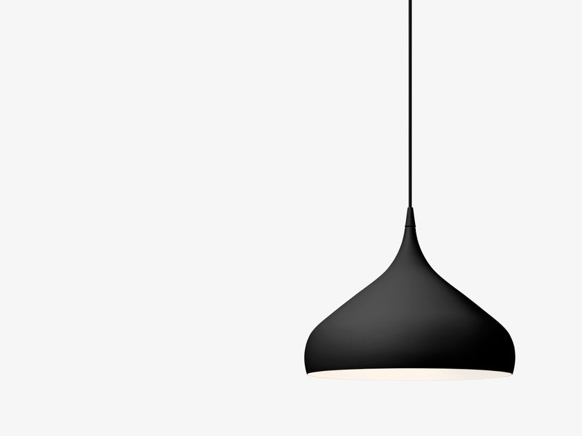 Suspension SPINNING BH2 de &Tradition, Ø40, Noir mat Suspension SPINNING BH2 de &Tradition, Ø40, Noir mat