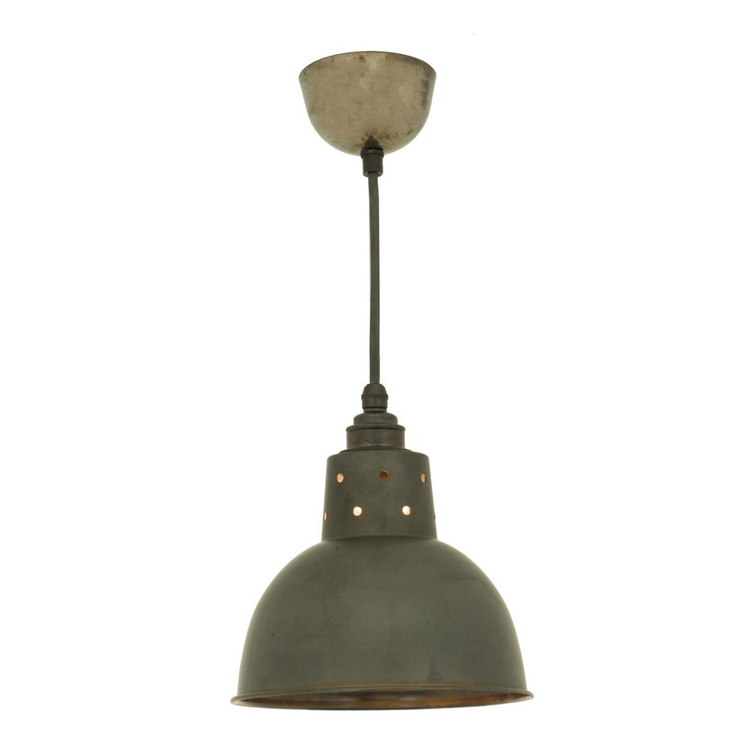 Suspension SPUN avec corde de Davey Lighting, Cuivre vieilli Suspension SPUN avec corde de Davey Lighting, Cuivre vieilli