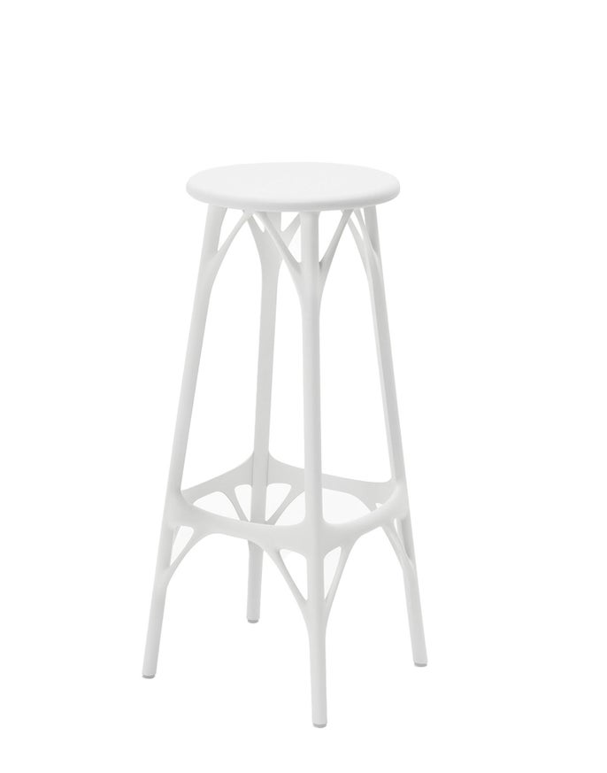 Tabouret haut A.I STOOL LIGHT de Kartell, 75 cm, Blanc Tabouret haut A.I STOOL LIGHT de Kartell, 75 cm, Blanc
