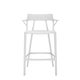 Tabouret haut avec dossier A.I STOOL, 75 cm, Blanc