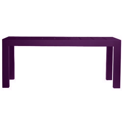 TABLE RECTANGULAIRE JUT 180, Prune de VONDOM TABLE RECTANGULAIRE JUT 180, Prune de VONDOM