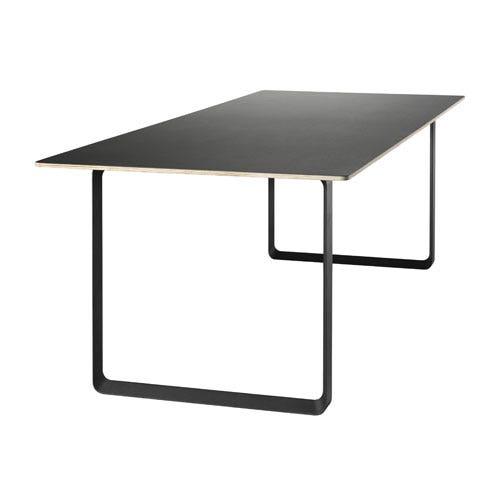 TABLE 70/70 DE MUUTO, 170 X 85 CM, NOIR TABLE 70/70 DE MUUTO, 170 X 85 CM, NOIR