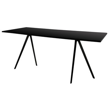 TABLE BAGUETTE, 85 x 205 cm, Noir de MAGIS