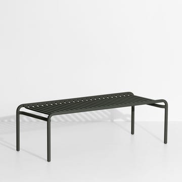 Table basse longue WEEK-END de Petite Friture, Vert Bouteille 