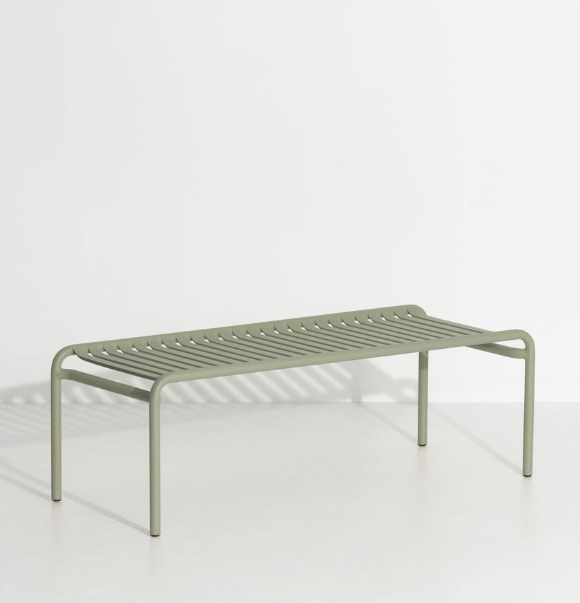 Table basse longue WEEK-END de Petite Friture, Vert Jade
