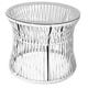 Table d'appoint ITA, Structure noire, Blanc