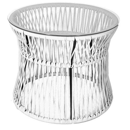 Table d'appoint ITA de Boqa, Structure noire, Blanc Table d'appoint ITA de Boqa, Structure noire, Blanc