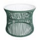 Table d'appoint ITA, Structure blanche, Vert sauge
