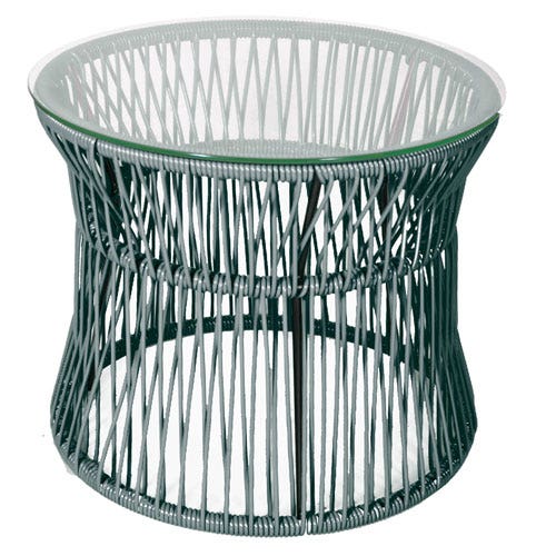 Table d'appoint ITA de Boqa, Structure noire, Gris Table d'appoint ITA de Boqa, Structure noire, Gris