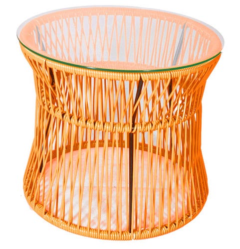 Table d'appoint ITA de Boqa, Structure noire, Orange