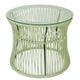 Table d'appoint ITA, Structure noire, Vert olive
