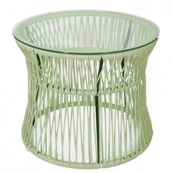 Table d'appoint ITA de Boqa, Structure noire, Vert olive Table d'appoint ITA de Boqa, Structure noire, Vert olive