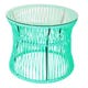 Table d'appoint ITA, Structure noire, Turquoise