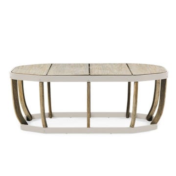 Table basse SWING XL de Ethimo, Blanc chaud