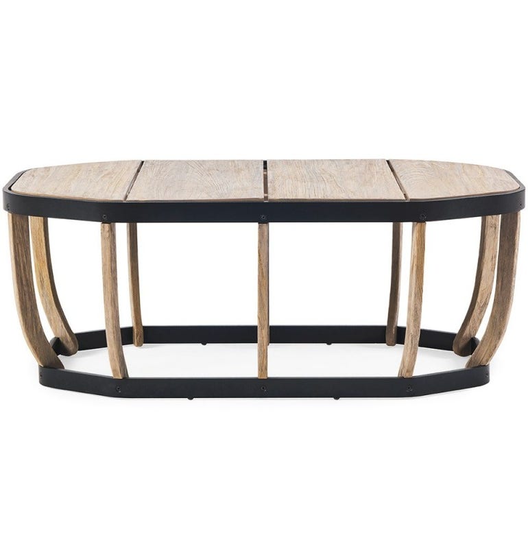 Table basse SWING XL de Ethimo, Noir