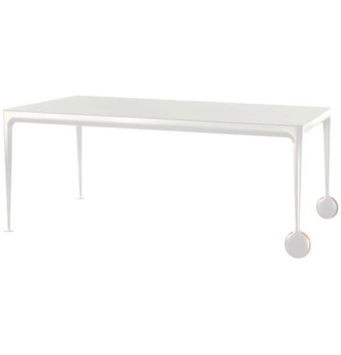 TABLE BIG WILL, 290 x 125 cm, Blanc de MAGIS