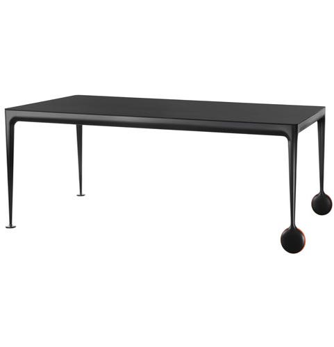 TABLE BIG WILL, 290 x 125 cm, Noir de MAGIS