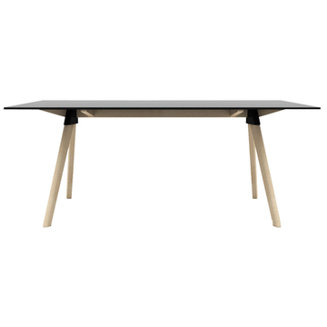 TABLE BUTCH THE WILD BUNCH, L. 180 cm, Noir et naturel de MAGIS TABLE BUTCH THE WILD BUNCH, L. 180 cm, Noir et naturel de MAGIS